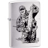 Zippo 200 Fisherman With Fish — зажигалка с рыболовным рисунком