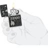 Zippo Classic 48908 — Black Matte, гравировка 360°